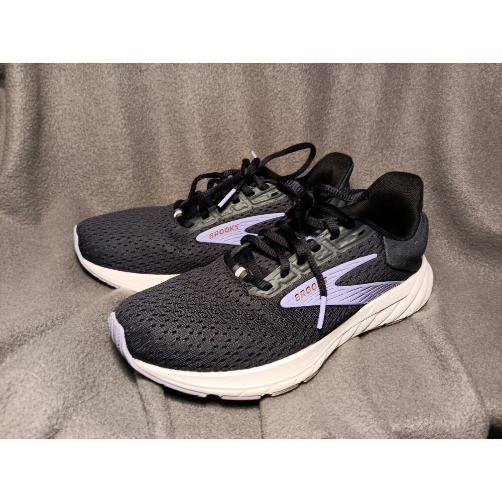 Brooks Anthem 6 Women’s 6.5 Black Lavender Running Shoes Athletic Sneakers - Picture 2 of 8